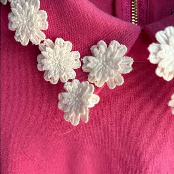 Kate Spade Pink Dress with Floral Collar size Medium - Picture 5 of 11